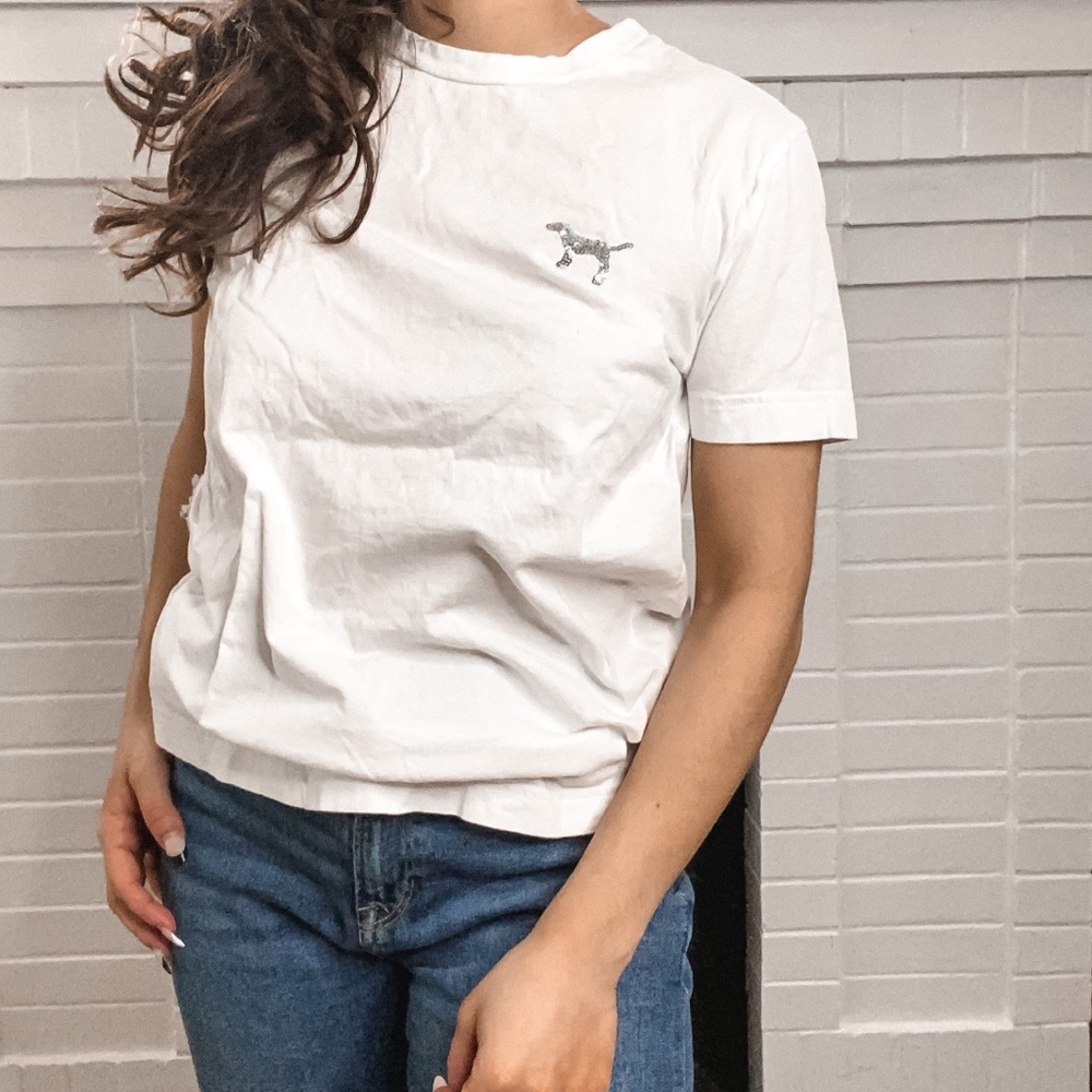 PINK bling short sleeve tee